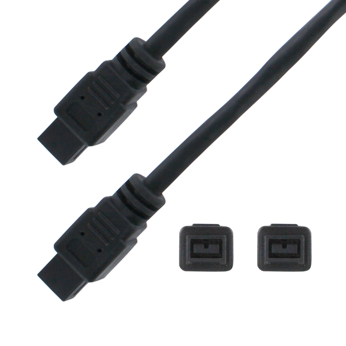 6 Ft 9 Pin to 9Pin FireWire Cable Black IEEE 1394 ilink PC MAC